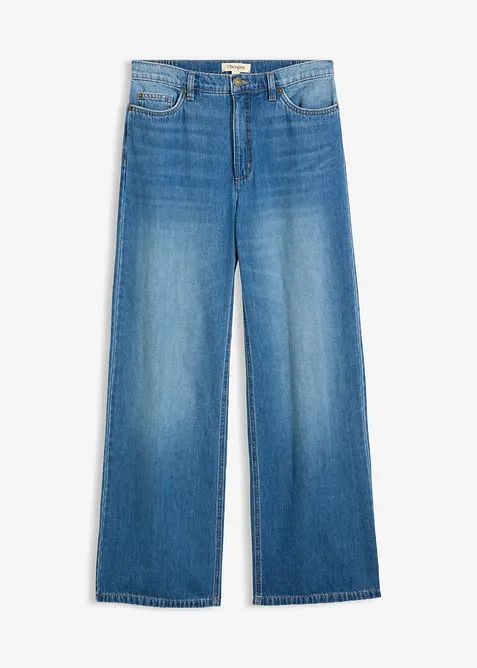Wide leg jeans high waist, bonprix