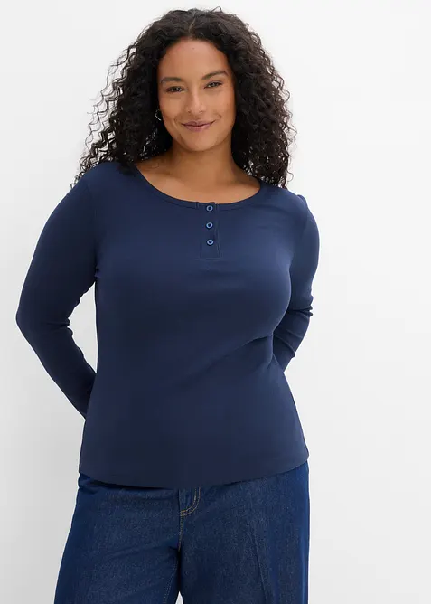 Ribbet bestefartr&oslash;ye i 100% &oslash;kologisk bomull (3-pack), bonprix