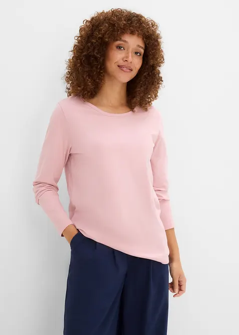 Langermet topp (5-pack), bonprix