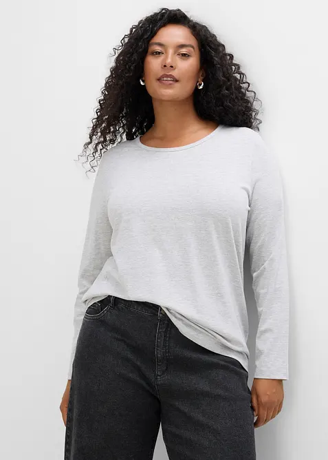 Langermet topp (6-pack), bonprix