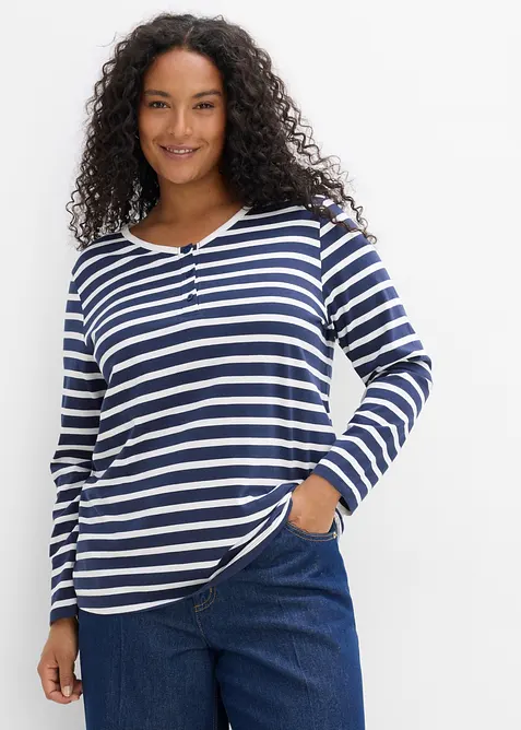 Langermet topp (3-pack), bonprix
