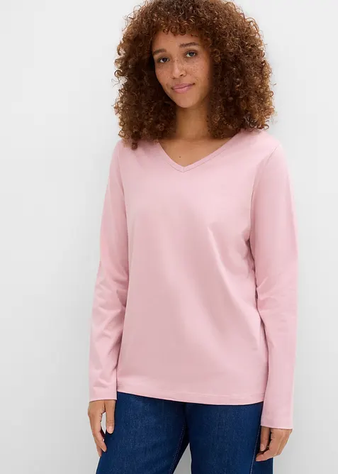 Langermet topp (5-pack), bonprix