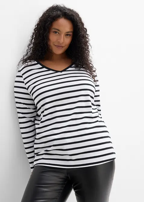 Langermet topp (5-pack), bonprix