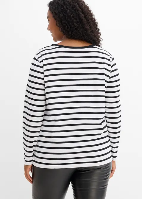 Langermet topp (5-pack), bonprix