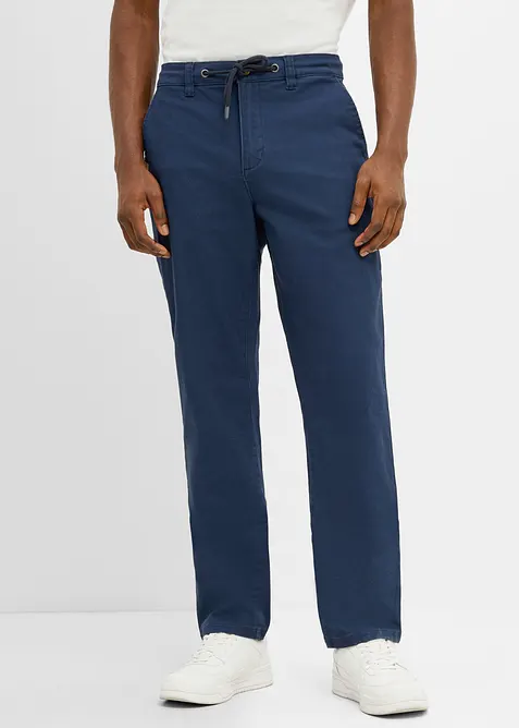 Classic fit chinos med stretch og vide ben, straight, bonprix