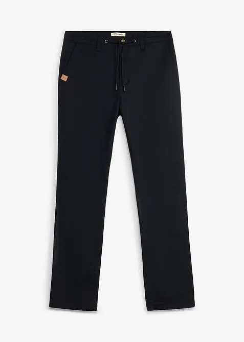 Classic fit chinos med stretch og vide ben, straight, bonprix