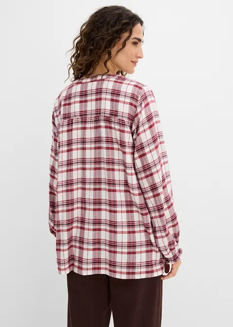 Bluse i flanell av 100% bomull, bonprix