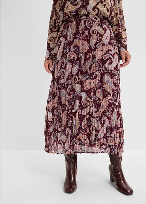Chiffonskj&oslash;rt med paisleym&oslash;nster, bonprix