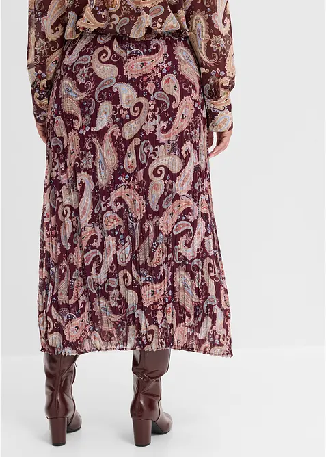Chiffonskj&oslash;rt med paisleym&oslash;nster, bonprix