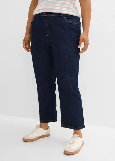 Straight Jeans High Waist, cropped, bonprix