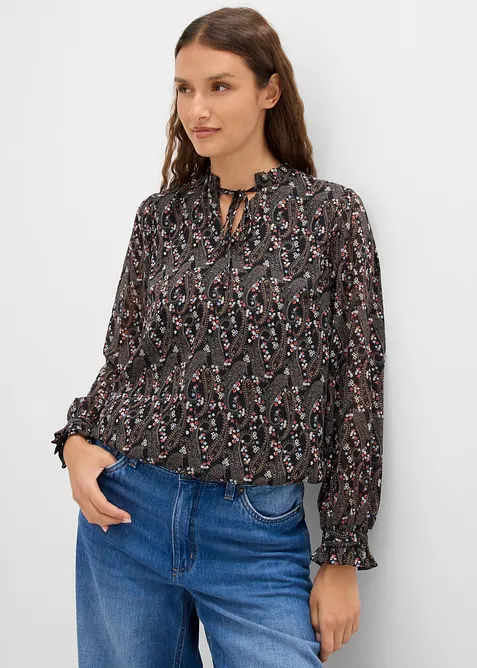 Bluse i lett chiffon, bonprix