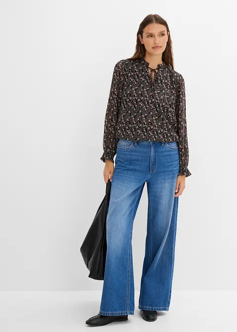 Bluse i lett chiffon, bonprix