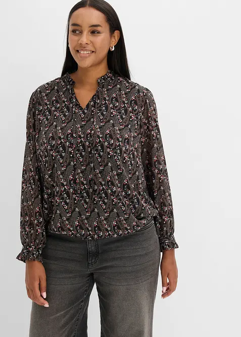 Bluse i lett chiffon, bonprix