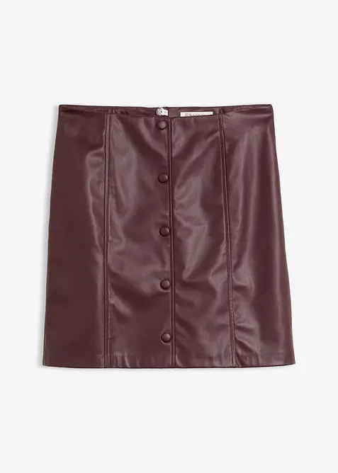 Kort skj&oslash;rt i imitert skinn, bonprix