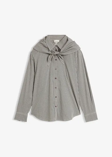 Bluse med avtagbart skjerf, bonprix