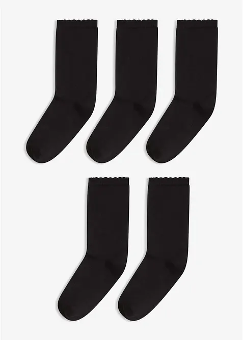Sokker med &oslash;kologisk bomull (5-pack), bonprix