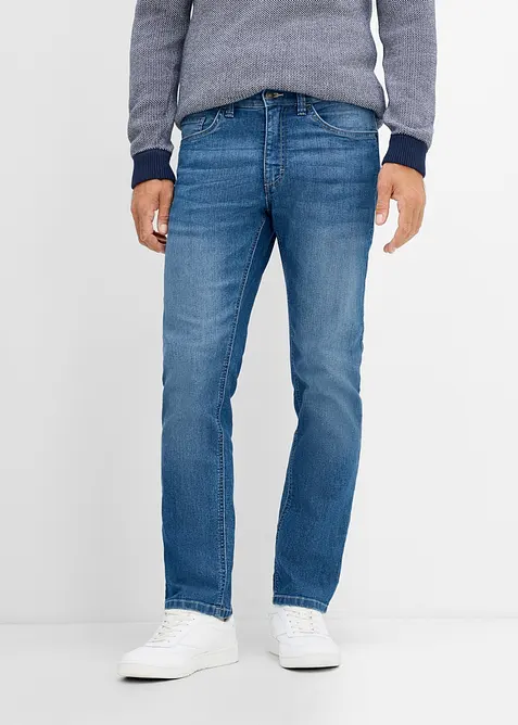 Regular fit jeans i lett denim, straight, bonprix