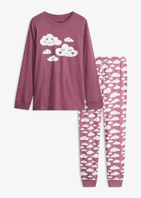 Pyjamas i 100% &oslash;kologisk bomull, bonprix