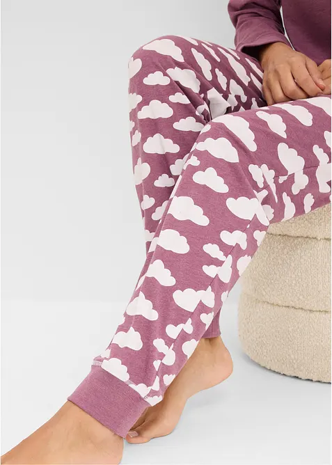 Pyjamas i 100% &oslash;kologisk bomull, bonprix