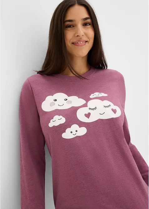 Pyjamas i 100% &oslash;kologisk bomull, bonprix