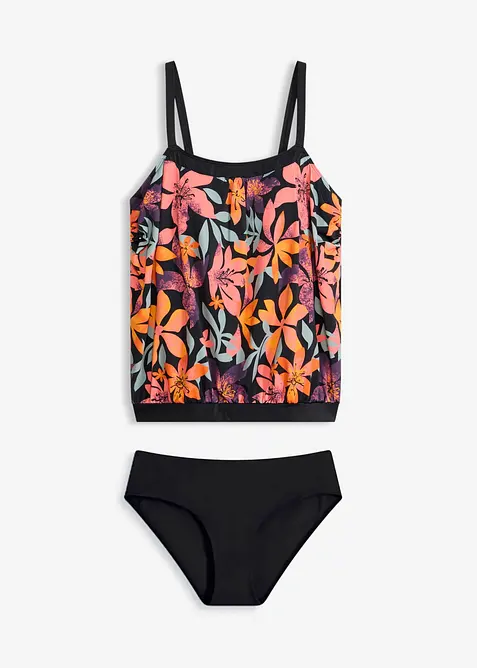 Oversized tankini (2-delt sett) med regulerbare stropper, bonprix
