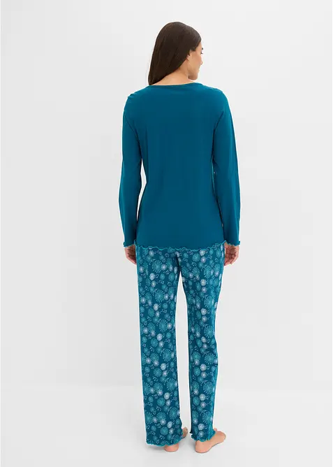 Pyjamas i 100% &oslash;kologisk bomull, bonprix