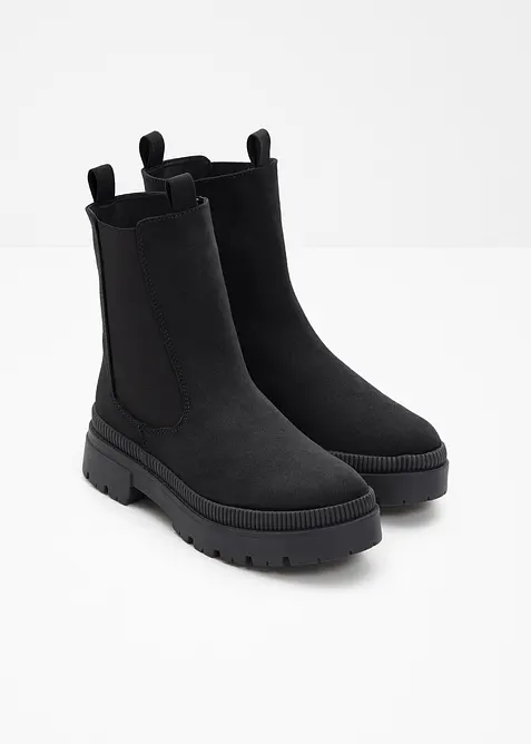 Chelsea-boots med profilert s&aring;le, bonprix