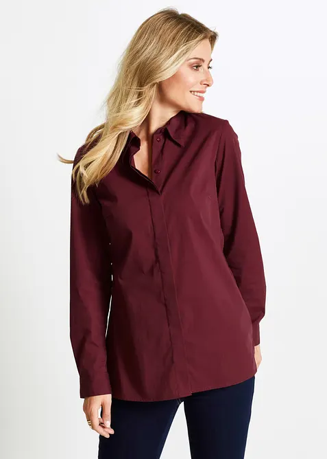 Lang stretchbluse, bonprix