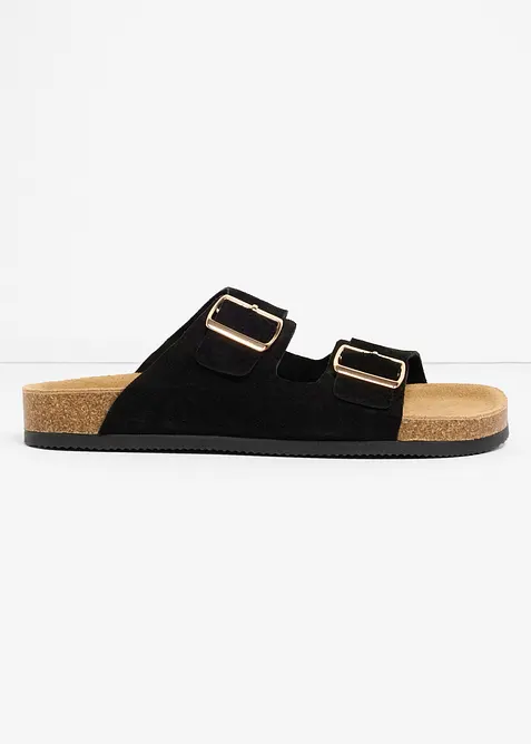 Slip-in sandaler i semsket skinn, bonprix