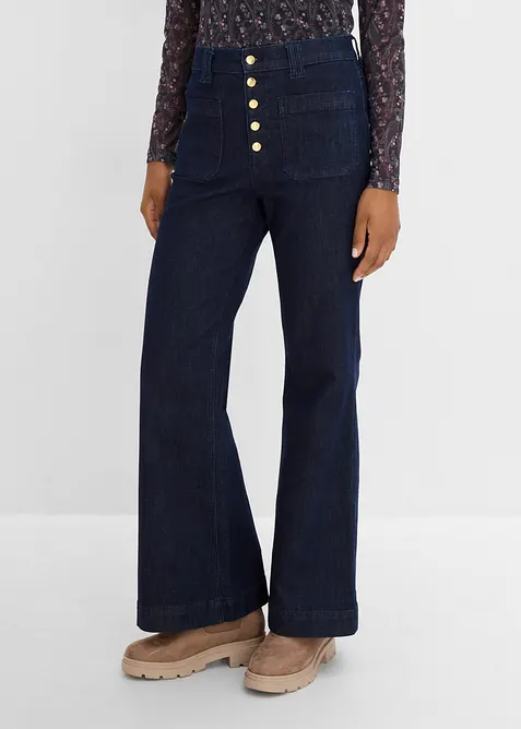 Flared-jeans High Waist, bonprix
