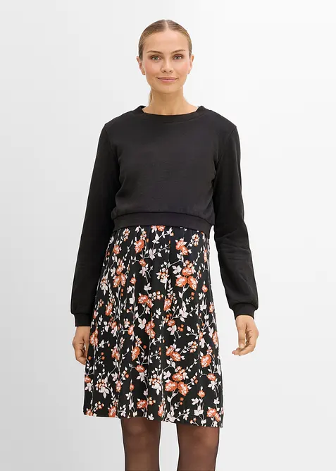 Mama kjole med sweatshirt (2-delt sett), bonprix