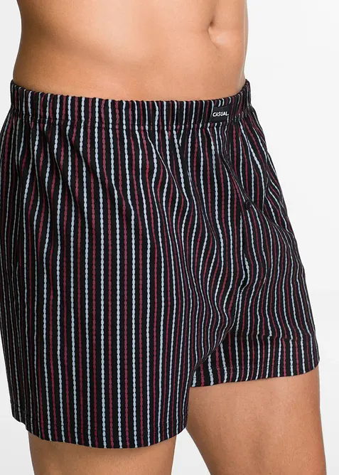 Vid boksershorts i bomullsjersey (3-pack), bonprix