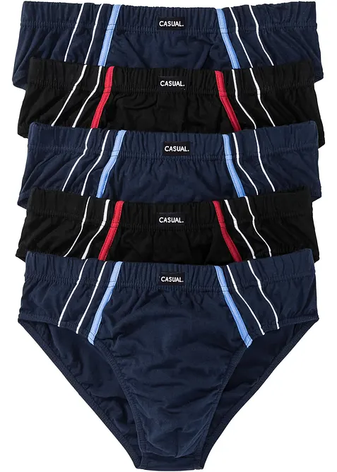 H&oslash;y truse med bomull (5-pack), bonprix