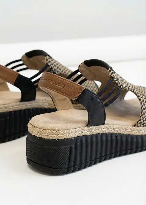 Kilesandaler i baststil fra Tom Tailor, Tom Tailor