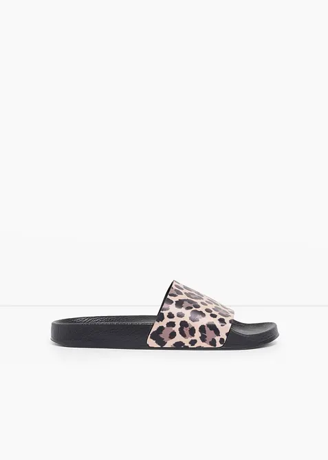 Slip-in sandaler med dyrem&oslash;nster, bonprix