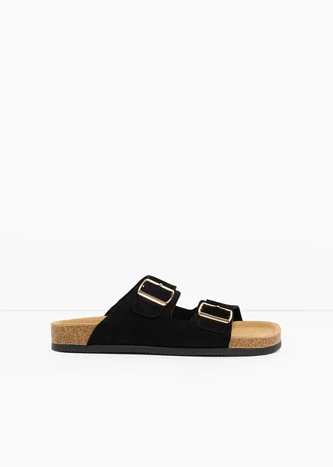 Slip-in sandaler i semsket skinn, bonprix