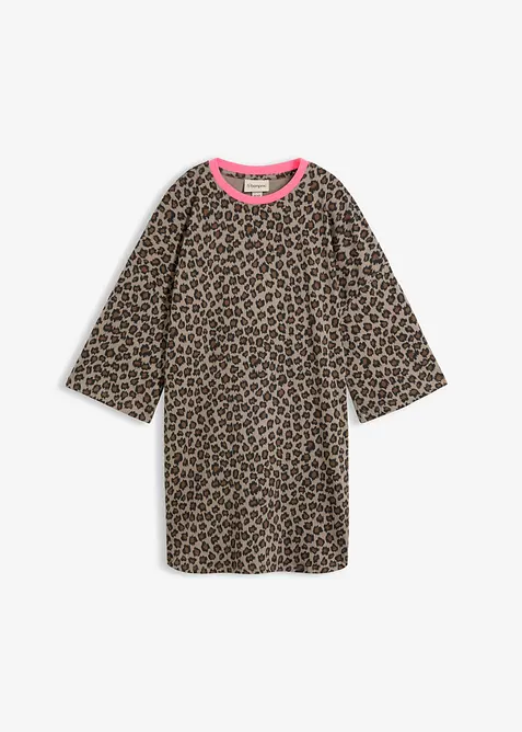 Lang, oversized topp i 100% &oslash;kologisk bomull, bonprix