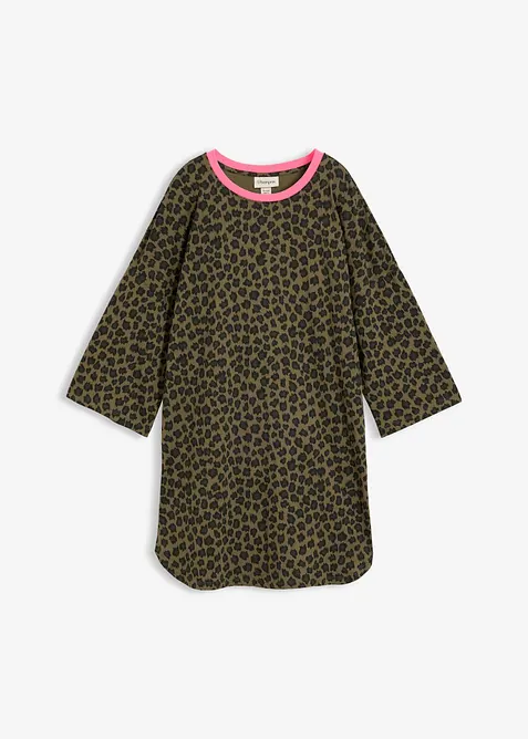 Lang, oversized topp i 100% &oslash;kologisk bomull, bonprix