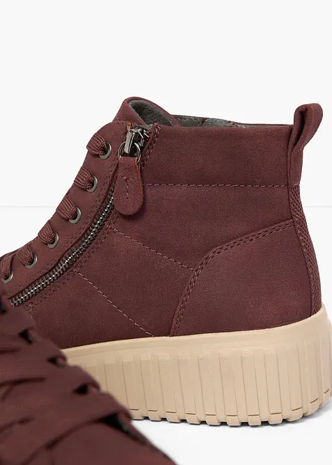 Ankelh&oslash;ye sneakers med plat&aring;s&aring;le fra Jana, Jana