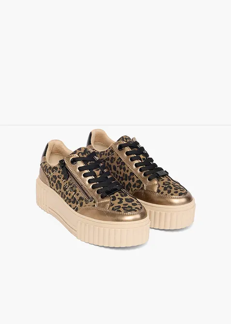 Sneakers fra Marco Tozzi med Animal-detaljer, Marco Tozzi