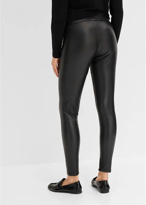 Varmende leggings i imitert skinn, bonprix