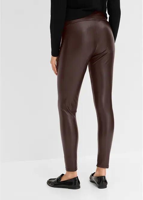Varmende leggings i imitert skinn, bonprix