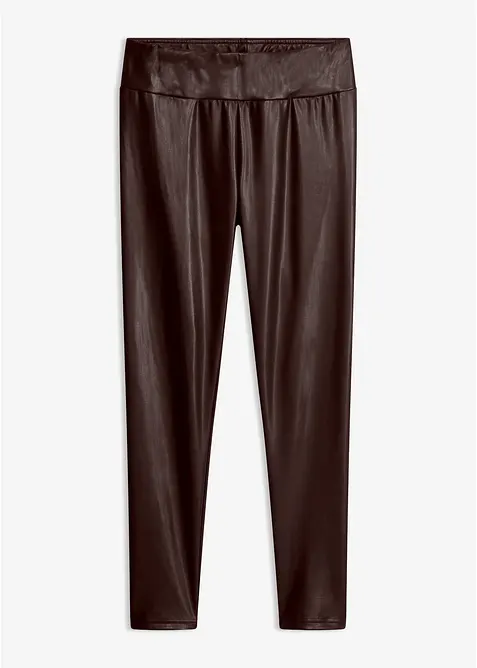 Varmende leggings i imitert skinn, bonprix