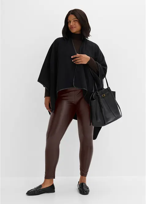 Varmende leggings i imitert skinn, bonprix
