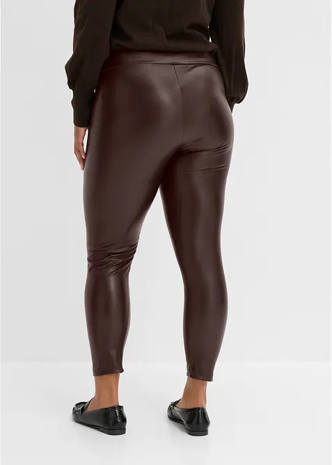 Varmende leggings i imitert skinn, bonprix