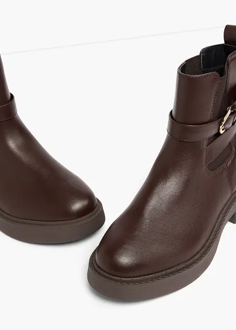 Chelseaboots med spenne, bonprix