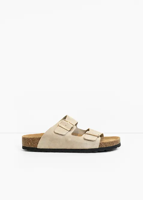 Slip-in sandaler i semsket skinn, bonprix