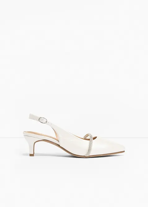 Slingbacks med glitterstener, bonprix