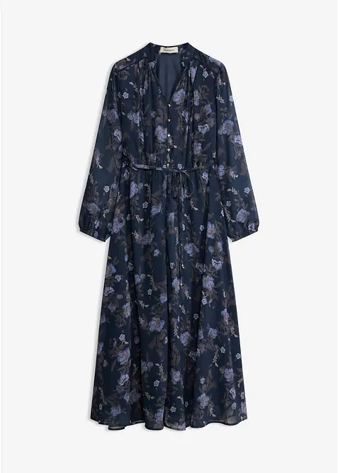 Midi chiffonkjole, bonprix