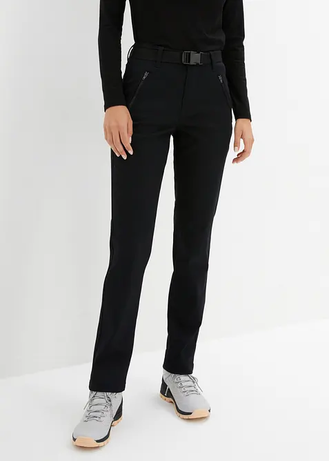 Vannavst&oslash;tende funksjonsbukse i twill med stretch og belte, bonprix